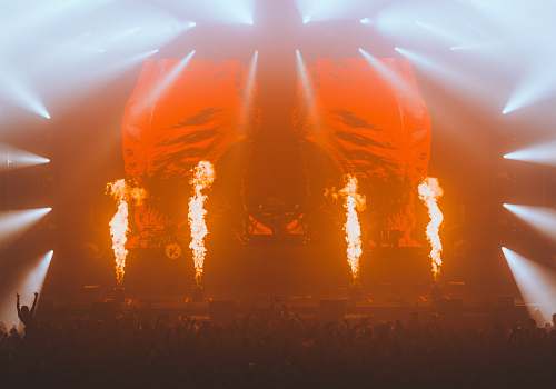 fire stage with light and fire bill graham civic auditorium